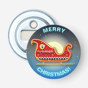 Décapsuleur Sleigh de emballage de Père Noël