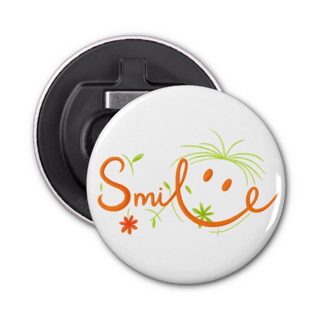 Décapsuleur Smile Brush Style Line Art | Bottle Opener (Devant)