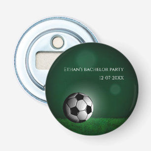 Décapsuleur Soccer vert Anniversaire / Bachelor Party