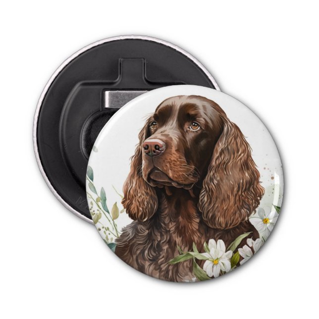 Décapsuleur Spaniel Cocker au chocolat à Lilacs (Devant)