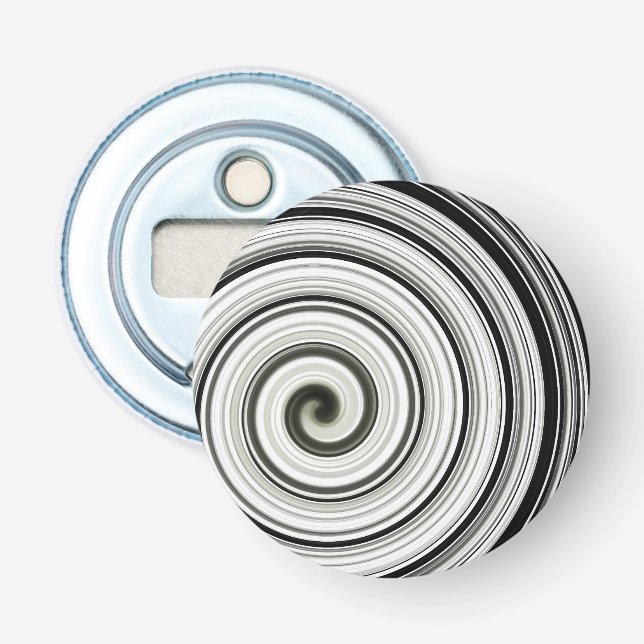 Décapsuleur spirale noire et blanche (Devant)