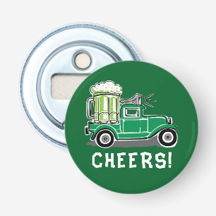 Décapsuleur St Patrick's Day Vintage Camion Bière verte