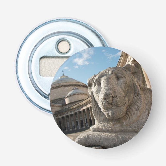 Décapsuleur statue de lion devant San Francesco di Paola (Devant)