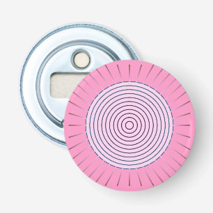 Décapsuleur Sunburst géométrique moderne - Nuances de rose