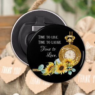 Décapsuleur Sunflower Wedding Favor (Black) Magnet