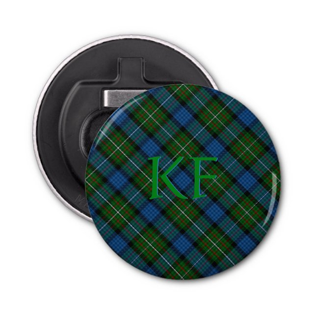 Décapsuleur Tartan officiel Fergusson avec monogramme / initia (Devant)