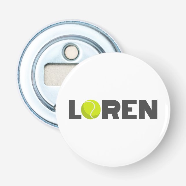 Décapsuleur Tennis de Loren (Devant)