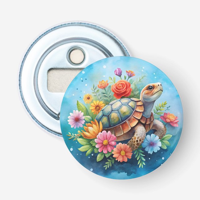 Décapsuleur Tortue florale (Devant)
