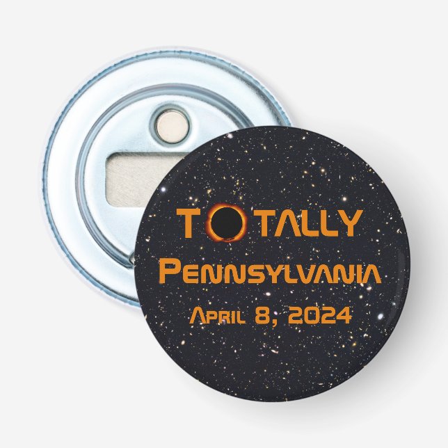 Décapsuleur Totalement Pennsylvanie 2024 Solar Eclipse (Devant)