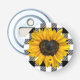 Décapsuleur Tournesol du coeur avec coccinelle