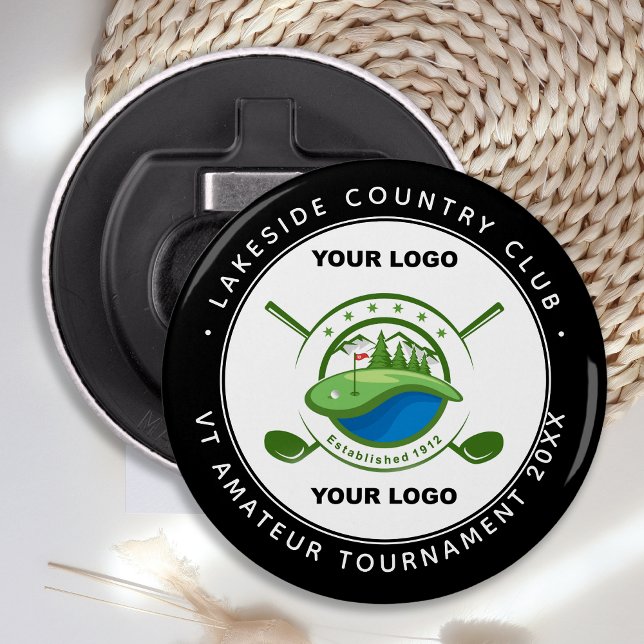 Décapsuleur Tournoi commémoratif du club de golf Logo personna (Créateur téléchargé)