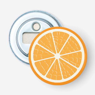 Décapsuleur Tranchée de fruits stylisés à l'orange