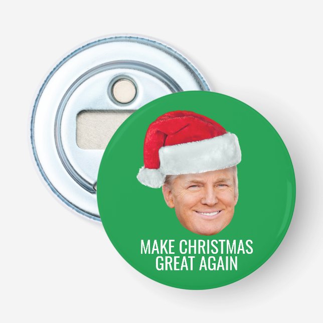 Décapsuleur Trump avec Santa Hat - Rendre Noël magnifique (Devant)