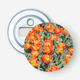 Décapsuleur Tulipes de gingembre rouge-orange brillantes