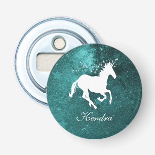 Décapsuleur Turquoise Unicorn Bouteille Personnalisée
