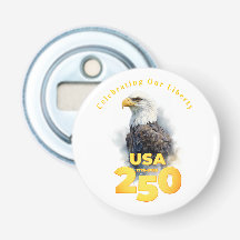 USA 250 : Aigle royal à l'aquarelle & Or