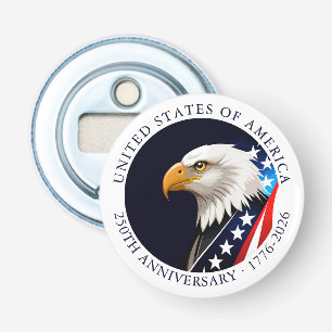 Décapsuleur USA 250e anniversaire aigle chauve patriotique 