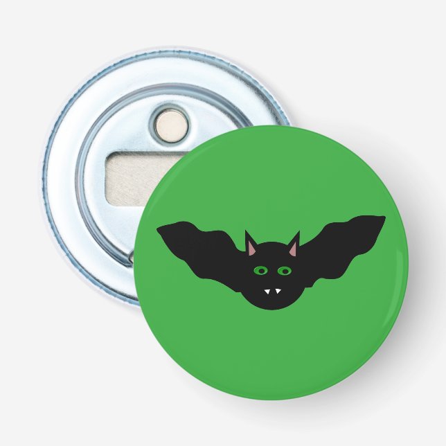 Décapsuleur Vampire Chat Face Bat Halloween Bottle Ouverture (Devant)