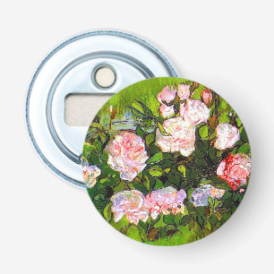 Décapsuleur Van Gogh Vie morte avec des roses roses roses