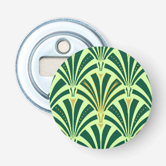 Décapsuleur Ventilateur Art Déco motif - vert pin et menthe