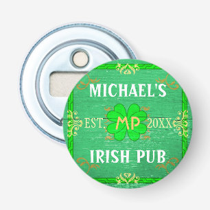 Décapsuleur Vert irlandais de Pub votre bouteille