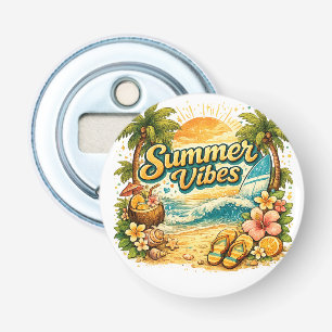 Décapsuleur Vibes d'été Design de coucher de soleil tropical