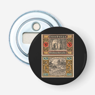 Décapsuleur Vintage 1921 50 Pfennig Notgeld Billet Lüneburg