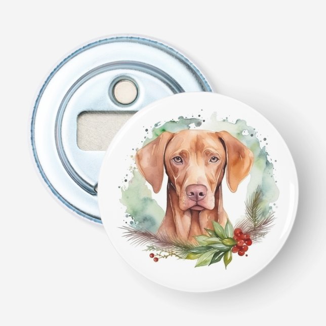 Décapsuleur Vizsla Christmas Wreath Festive Pup (Devant)