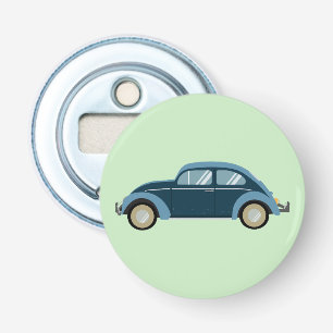 Décapsuleur voiture cool bleu rétro avec des menottes