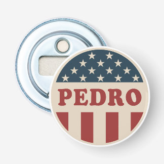 Décapsuleur Vote pour Pedro Classic Retro American Voter Butto