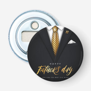 Décapsuleur Vous êtes le meilleur papa jamais Black Gold Fête