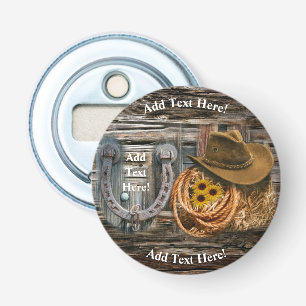 Décapsuleur Western Horseshoe Cowboy Hat Lasso