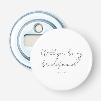 Décapsuleur Will You Be My Bridesmaid Custom Cursive