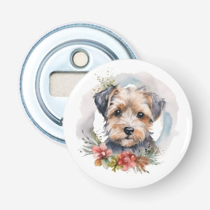 Décapsuleur Yorkipoo Noël Wreath Festive Pup