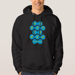 Decathlon Decathlete Strecke und Feld Hoodie