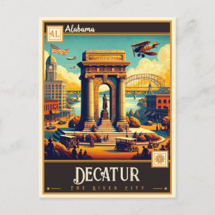 Decatur, Alabama   VINTAG Postkarte