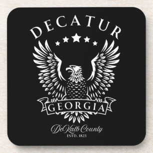 Decatur DeKalb Landkreis Georgia Vintag Eagle Getränkeuntersetzer