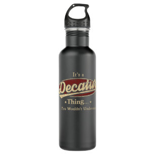 Decatur-Sache Name Wasserflasche Edelstahlflasche