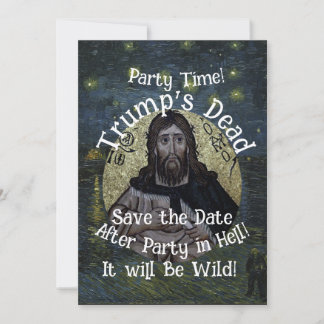 Deceased Trump Dead Obituary Funeral Program WH Einladung