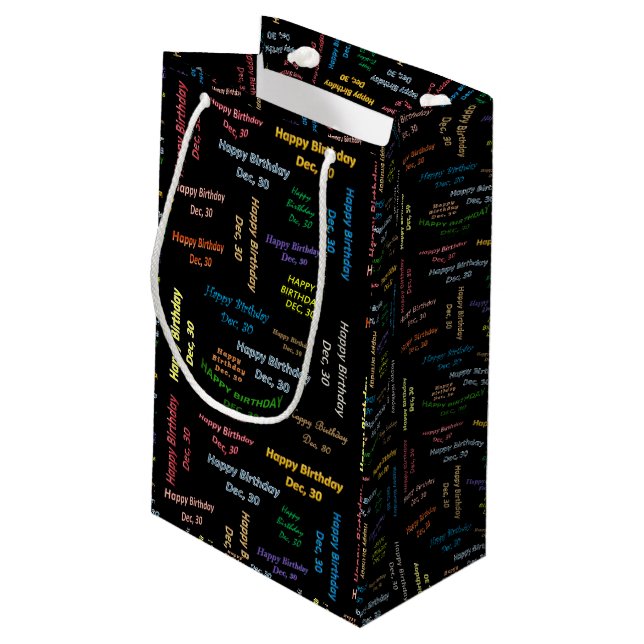 Décembre, 30 Anniversaire Cadeau Sac (Dos Angle)
