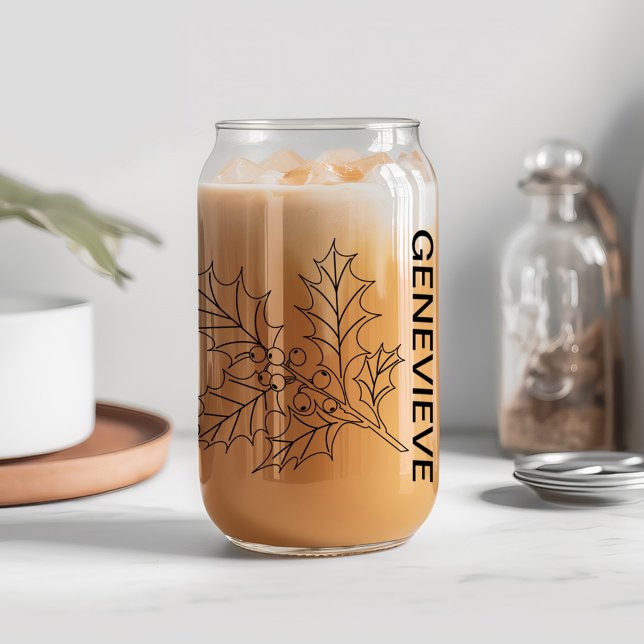 Décembre Fleur de naissance Holly avec nom personn (Créateur téléchargé)