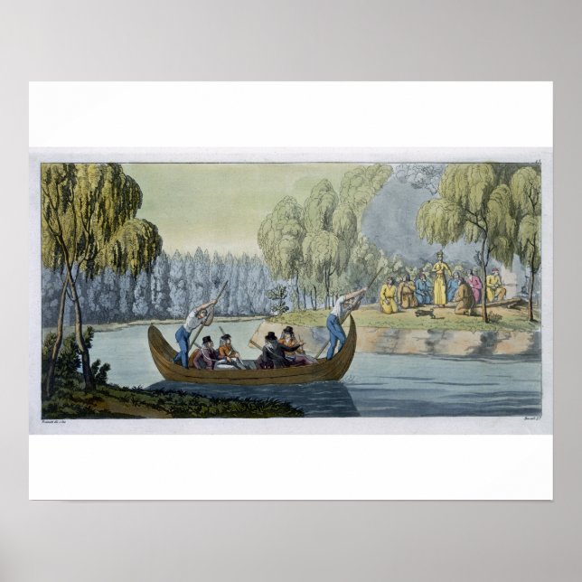 Deception of Captain Wallis by Queen Oberea, Platt Poster (Vorne)
