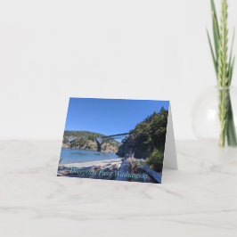 Deception Pass Bridge Feiertagskarte