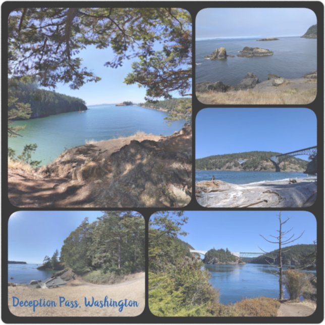 Deception Pass Vinyl Aufkleber Collage (Vorderseite)