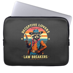 🐾 "Deceptive Lovers, Law Breakers" - Raccoon 🔥 � Laptopschutzhülle