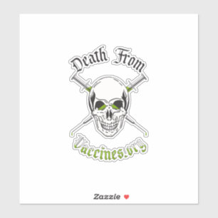 Décès à partir de vaccins Sticker en vinyle coupé