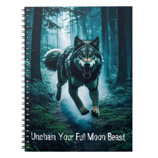 Déchaîner votre Carnet de bête de Pleine lune (Devant)