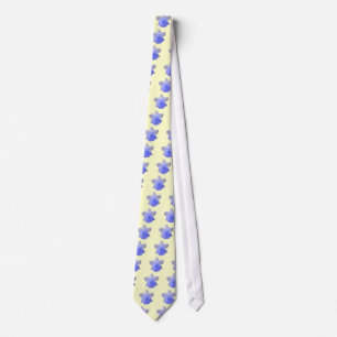 Déchets Daffodil Blue Floral Cravate
