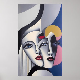 Décision de partage - Ken Gage Poster surréaliste