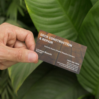 Deck Bau- und Reparaturunternehmen Visitenkarte